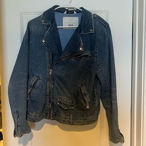 Zara Man Denim Biker Jacket